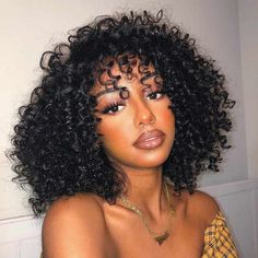 Bohemian Curly Hair, Kręcony Bob, Bob Riccio, Curly Crochet Hair Styles, Crochet Hair Extensions, Black Bob, Curly Bob Wigs, Curly Hair Wig, Curly Human Hair Wig