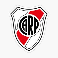 the logo for an official soccer team is shown in black and red on a white background