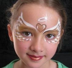 Easy Face Painting Designs, Painting Costume, Christmas Face Painting, Girl Face Painting, Face Painting Tutorials, Angel Design, Face Painting Easy, Kids Room Paint, Face Paint Makeup