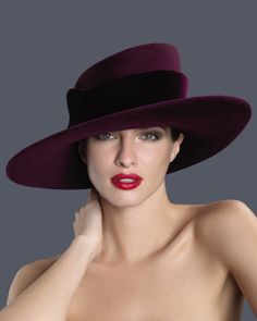 AW | Philip Treacy London Philip Treacy Hats, Mother Of The Bride Fashion, Stylish Womens Hats, James Purefoy, Classy Hats, Mad Hat, Purple Hat, Philip Treacy, Fedora Hat Women