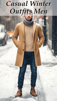 Snow Outfit Men, Casual Winter Outfits Men, Casual Winter Outfits For Men, Smart Casual Winter, Winter Outfits For Men, Outfits Quotes, Mens Winter Fashion Outfits, Party Outfit Men, Sweat Gris