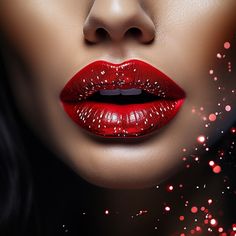 Capture the essence of Christmas with a crimson kiss! Let your lips be the focal point of this holiday makeup, radiating warmth and joy. Christmas Lipstick Ideas, Christmas Lipstick, Red Lips Makeup Look, Holiday Makeup, Lip Art