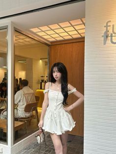 Kawaii Fitted Sleeveless Dress, Coquette Sleeveless Mini Dress For Summer, White Sleeveless Kawaii Dress, Kawaii Summer Mini Dress, White Sleeveless Kawaii Mini Dress, Gowns Dresses Elegant, Dresses Elegant, Elegant Dresses, Gowns Dresses