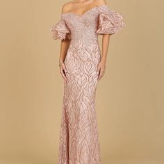 Rose-Gold Mother Of Bride Off Shoulder Dress, Fits Beautifully Glamorous Off-shoulder Pink Evening Dress, Pink Mermaid Hem Evening Dress, Pink Mermaid Hem Evening Dress For Formal Occasions, Formal Pink Mermaid Hem Evening Dress, Formal Pink Mermaid Hem Dress, Pink Formal Evening Dress With Mermaid Hem, Pink Formal Dress With Mermaid Hem, Elegant Pink Dress With Mermaid Hem, Elegant Pink Mermaid Hem Dress