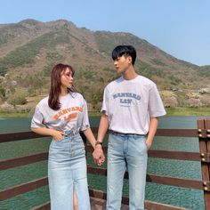 Couple Outfits Matching Casual, Matchy Outfit Couple, Couple Goal Outfits, Couple Ootd