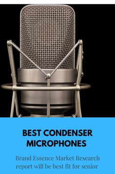 a microphone with the words best condenseer microphones on it, and an image of