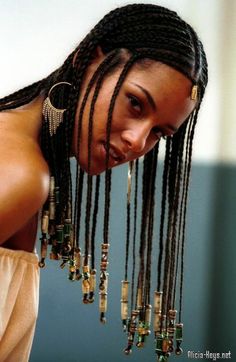 Alicia Keys Hairstyles, Alicia Keys Braids, Curly Crochet Braids, Curly Hair Braids, Side Braid Hairstyles, Hairstyles 2024, Fulani Braids, Alicia Keys, Braids For Black Women