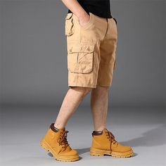 Category:WE-Pants; Season:Summer; Fabric:100% Cotton; Gender:Men's; Style:Classic,Casual,Fashion; Occasion:Daily,Going out,Outdoor,Streetwear; Fit Type:Regular Fit; Function:Wearable; Waistline:Mid Waist; Pattern:Plain; Design:Button,Multi Pocket; Pants Type:Shorts,Cargo Shorts,Tactical Shorts; Fly Type:Zipper; Front page:FF; Listing Date:04/26/2024; Production mode:External procurement; Hips:; Length:; Waist:; Pants Length:Short Going Out Fashion, Outdoor Streetwear, Outfits Hombre, Black Army, Shorts Cargo, Classic Casual, Plain Design, Type Of Pants, Pants Length