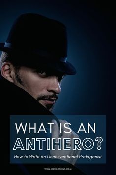 a man wearing a hat with the words what is an anthero?