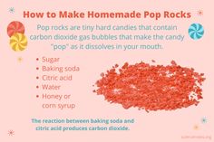 how to make homemade pop rocks with instructions for making pops and gummy bubbles in your mouth