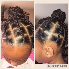 Natural Hairstyle Ideas, Black Toddler Hairstyles, Cute Natural Hairstyles, Lil Girl Hairstyles, Kid Braid Styles, Natural Hairstyle, Easy Hairstyles For Medium Hair, Older Siblings, Toddler Hairstyles Girl