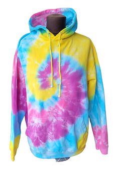 Dive into the world of athleisure and style with our unisex pastel tie dye hoodie. With customisable colours, this comfortable and fashionable boho hoodie is perfect for adults! Intensify your look and leave a lasting impression with this one-of-a-kind tie dye hoodie. What are you waiting for? Get your hoodie today! Please order another hoodie design if wanting kids sizes and just add a note in the personalisation box to match the pastel swirl hoodie. Only professional dyes are used on our produ Spring Tie Dye Hoodie With Drawstring Hood, Tie Dye Hoodie Sweatshirt For Spring, Spring Tie-dye Hoodie Sweatshirt, Spring Tie Dye Hoodie Sweatshirt, Cotton Tie Dye Hoodie For Spring, Cotton Tie-dye Hoodie For Spring, Spring Tie-dye Cotton Hoodie, Spring Tie Dye Cotton Hoodie, Trendy Tie Dye Hoodie For Streetwear