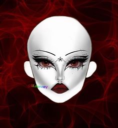 Sith Makeup, Gothic Eye Makeup, Makeup Template, Gothic Makeup Tutorial, Makeup Drawing, Halloween Eye Makeup, Make Up Inspiration