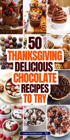 the top 50 thanksgiving delicious chocolate recipes to try