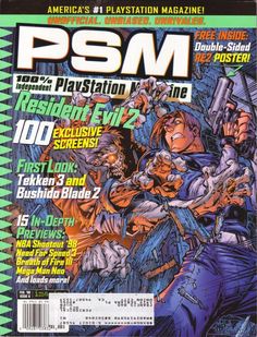 Playstation Magazine, Soul Edge, Gaming Magazine, Tekken 3, Final Fantasy Tactics, Breath Of Fire, Joe Madureira