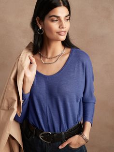 LuxeSpun Dolman-Sleeve Top | Banana Republic Factory Top Banana, Dolman Sleeve Tops, Banana Republic Factory, Women Long Sleeve Tops, Cozy Knit, Cozy Knits, Dolman Sleeve, Women Long Sleeve, Banana Republic