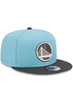 Wear your Warriors style with pride in this Golden State Warriors New Era Blue 2T Color Pack  9FIFTY Snapback Hat! This Golden State Snapback Hat features a front embroidered team logo on a structured polyester crown with flat visor and snap closure. Go Warriors! Front embroidered logo, Fashion alternate colorway, Side New Era Flag, Back plastic snapback, Adjustable closure, Polyester material, Polyester, Wipe clean with cloth or cleaning kit, 4 Blue Fitted Hat With Embroidered Logo For Streetwear, Blue Baseball Cap With Logo Patch And Flat Brim, Blue Flat Brim Baseball Cap With Logo Patch, Blue Fitted Hat With Logo Patch And Flat Bill, Blue Flat Bill Fitted Hat With Logo Patch, Blue Snapback Hat With Logo For Baseball Season, Blue Hat With Logo Patch For Streetwear, Blue Embroidered Snapback Fitted Hat, Blue Streetwear Hat With Logo Patch