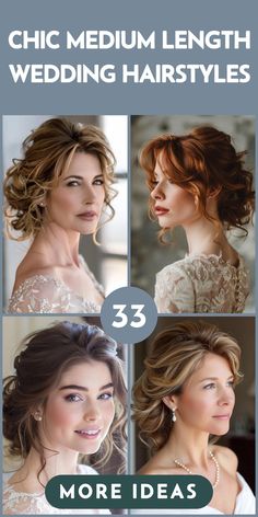 wedding hairstyles for long hair with different styles and colors, including the bride's head