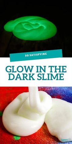 glow in the dark slime is on display