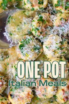 one pot italian meatballs with parmesan cheese