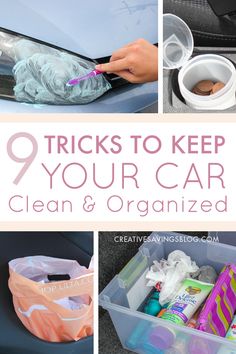 there are many items that can be used to keep your car clean and organized