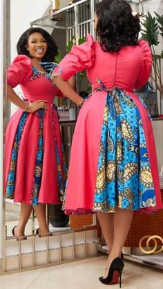 Dresses For Young Women, Shweshwe Designs, Dresses With Ruffles, Fancy Short Dresses, Traditional African Clothing, Breastfeeding Dress, African Print Dress Ankara, Dress Models