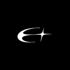 a black and white logo with the letter c in it's center, on a dark background