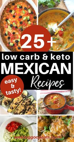 25 low carb and keto mexican recipes that are easy to make, delicious and tasty