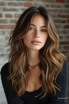 Hair Haircuts, Long Brown Hair, Dark Brown Hair, Light Brown Hair, Hair Color Trends, Hair Transformation