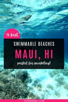 Explore the top swimming beaches in Maui. Find the best spots for crystal-clear waters and stunning views. Maui Honeymoon, Best Beaches In Maui, Maui Snorkeling, Hawaii Trip Planning, Wailea Beach, Hawaii Itinerary, Maui Beach, Quiet Beach, Secret Beach