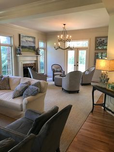 the living room is clean and ready for us to use in its new owner's home