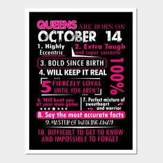 a poster that says queens are born on january 23, and is in pink font