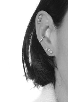 Pave diamonds in a triple shooting star design that wanders up your ear. Pave white diamonds are featured on 14K gold earrings. Gabriela Artigas only sources Conflict-Free Diamonds and Precious Stones. - 0.14 Ct Diamonds (a pair) Clarity SI1-SI2, Color H-I - Handmade in California Vintage Fragrance, Shooting Star, Star Design, Shooting Stars, Star Designs, Conflict Free Diamonds, White Diamonds, Star Earrings, Pave Diamonds