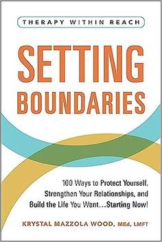 the book cover for setting boundaries