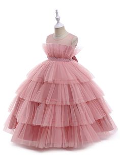 Buy Flower Girls Dress Wedding Party Bridesmaid Tutu Tulle Floor Length Evening Formal Pegeant Dance 3-12Y at Walmart.com Flower Girls Dress, Princess Bridesmaid Dress, Tulle Flower Girl Dress, Girls Sequin Dress, Wedding Party Bridesmaid, Dress Wedding Party, Pleated Tulle, Princess Dress Up