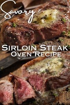 Looking for a mouthwatering sirloin steak recipe made in the oven? Learn the secret to cooking a perfect sirloin steak in the oven with this EASY recipe! Oven Baked Top Sirloin Steak Recipe This recipe Sirloin Recipes Steak, Medium Rare Steak In Oven, Easy Sirloin Steak Recipes, Sirloin Steak In The Oven, Sirloin Tip Steak Recipes, Sirloin Steak Recipes Oven, Top Sirloin Recipes, Fillet Steak Recipes, Oven Steak Recipes