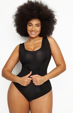 Need multifunctional shapewear? AirSlim® 3 In 1 Shaping Tank Shapewear has you covered! This tank top shapewear with Bra+Vest+Corset perfectly smooth your back and tummy! Vest Corset, Shaper Panty, Tummy Shaper, Apple Body Shapes, High Neck Bodysuit, Body Suit With Shorts, Swimsuit Sale, Tank Bodysuit, Good Posture