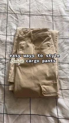 Outfits With Cargo Pants Summer, Cute Outfit Ideas Cargo Pants, Crop Top Outfits With Cargo Pants, Styling Beige Cargo Pants Women, Cargo Pants Outfits 2023, Outfit Inspirations Cargo Pants, Styling Kakhi Pants, What To Wear W Cargo Pants, School Fits Cargo Pants