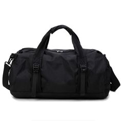 Type of sports:  Fitness  
  Capacity:  20-35L  
  Material:  Canvas  
  Size:  52*27*27cm  
  Style:  Travel Sport Training Gym Bag  
  Processing Method:  Soft Face  
  Color:  Black Multifunctional Travel Bag, Black Duffle Bag, Mens Gym Bag, Nylon Travel Bag, Waterproof Travel Bag, Training Bags, Sports Bags Gym, Workout Bags, Travel Handbags