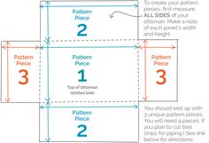 the instructions for how to make an origami box with two sides and three different patterns