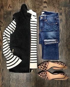 Outfits Comfy, Simple Fall Outfits, Clothes And Shoes, Outfit Jeans, Fall Accessories, Looks Chic, Casual Flats, Looks Style