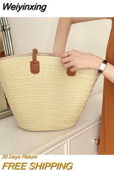 Shipping: Worldwide Express Shipping AvailableDelivery time: 🚚7-15Days Fast ShippingReturns: Fast refund,💯100% Money Back Guarantee.SPECIFICATIONStote bag: large capacity tote bagstraw bag: fashion straw bagshoulder bag: summer beach shoulder baghandbag: handmade handbagStyle: BohemianShape: Casual TotePlace Of Origin: GUANG DONG ProvincePlace Of Origin: GUANG DONG ProvincePattern Type: KnittingOrigin: Mainland ChinaOccasion: VersatileMain Material: StrawLining Material: PolyesterInterior: No Handbags Luxury, Straw Handbags, Bag Summer, Handmade Handbags, Casual Tote, Tote Purse, Luxury Designer, Fashion Handbags, Summer Beach