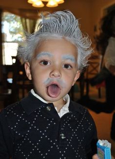 Einstein Costume, Crazy Hair Day Ideas, School Spirit Days, Halloween Costumes 2014, Halloween Idea, Diy Costumes Kids, Crazy Hair Day, Baby Einstein