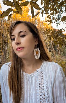 Big Sun Earrings, Bohemian Bead Earrings, Sun Bead Earrings - Etsy Sun Earrings, Earrings Bohemian, Bead Earrings, Earrings Etsy, Beaded Earrings, Etsy Earrings, Dangle Drop Earrings, Drop Earrings, Beads