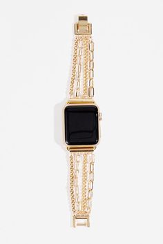 Get ready to add some serious style to your Apple Watch with our Layered Apple Watch Band! This trendy and fun accessory is the perfect way to upgrade your look and stand out from the crowd. Whether you're a tech enthusiast, a fashionista, or just someone who loves to stand out from the crowd, this Layered Apple Watch Band is the perfect accessory for you. It's the perfect way to add some personality to your Apple Watch and make it truly your own. Cute Apple Watch Bands, Gold Apple Watch, Preppy Jewelry, Jewelry Accessories Ideas, Jewelry Essentials, Stacked Jewelry, Jewelry Lookbook, Watches Women Fashion, Girly Jewelry