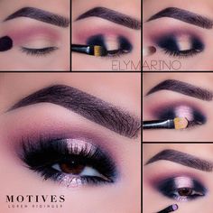 Pink And Blue Eyeshadow, Maquillage Halloween Simple, Bentuk Alis, Eye Makeup Designs