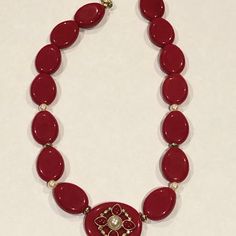 Avon Color Embellished Necklace Red Elegant Red Necklace For Holiday, Red Beaded Jewelry For Holiday, Womens Jewelry Necklace, Jewelry Necklaces, Women Jewelry, Red, Silver, Women Shopping, Color