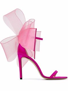 Pink Sandals Heels, Bow High Heels, Transparent Heels, Mesh Bows, Winter Heels, Modern Sandals, Crystal Sandals, Mid Heel Sandals, Pink Sandals