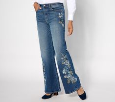 You've got plenty of basic denim looks you love, but they can get a bit... boring. Fun embroidery makes these wide-leg jeans instant trend-setters, helping to reimagine your closet basics and give fave 'fits new life. From Driftwood. Embroidered Denim Wide-leg Bottoms, Embroidered Wide-leg Denim Bottoms, Embroidered Wide Leg Denim Bottoms, Blue Embroidered Wide Leg Jeans, Embroidered Wide Leg Denim Blue Jeans, Embroidered Wide Leg Denim Blue Pants, Embroidered Blue Flare Wide Leg Jeans, Blue Embroidered Wide Leg Flare Jeans, Embroidered Wide Leg Denim Jeans