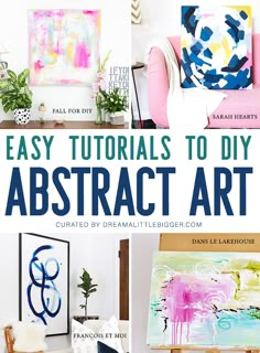 easy art projects that are perfect for beginners to do in their home or office